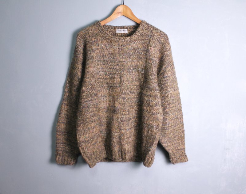 FOAK古着 棕色系混色编织毛衣 - 女装针织衫/毛衣 - 羊毛 