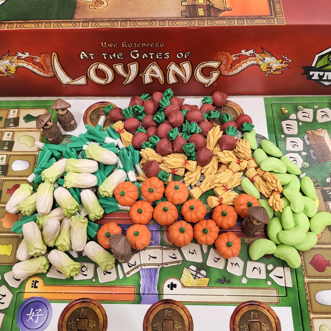 豪华资源代币与 At the Gates of Loyang 棋盘游戏兼容 - 桌游/玩具 - 其他材质 