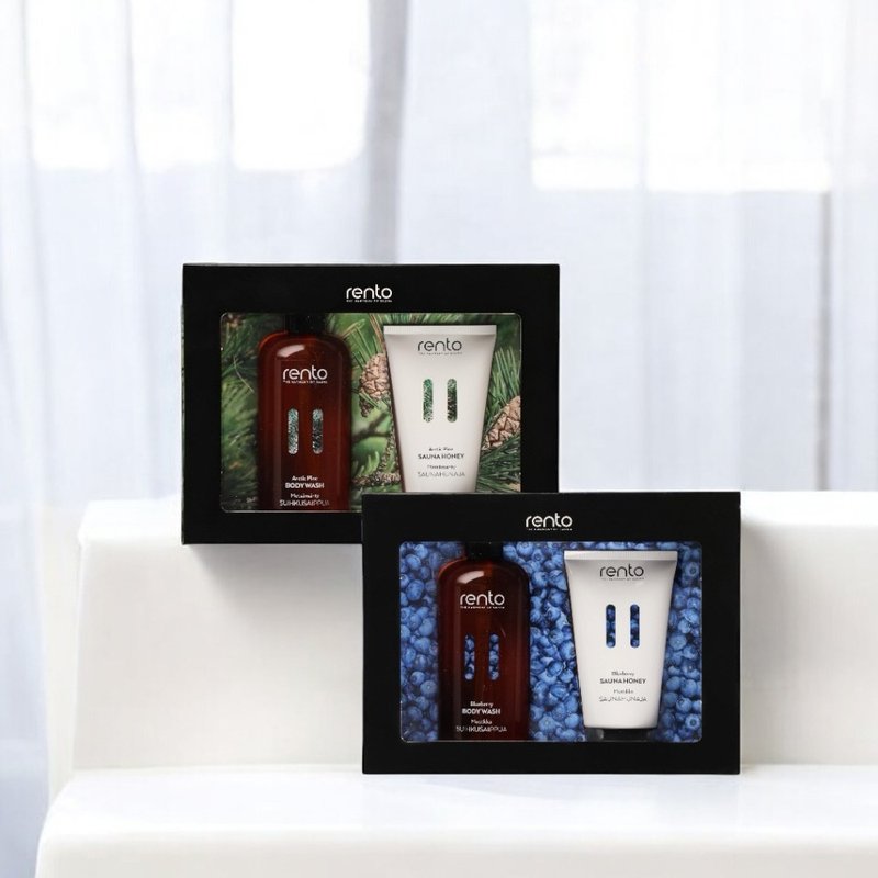 rento 沐浴露身体肤膜礼盒组/北极松/蓝莓 - 面膜/冻膜 - 浓缩/萃取物 