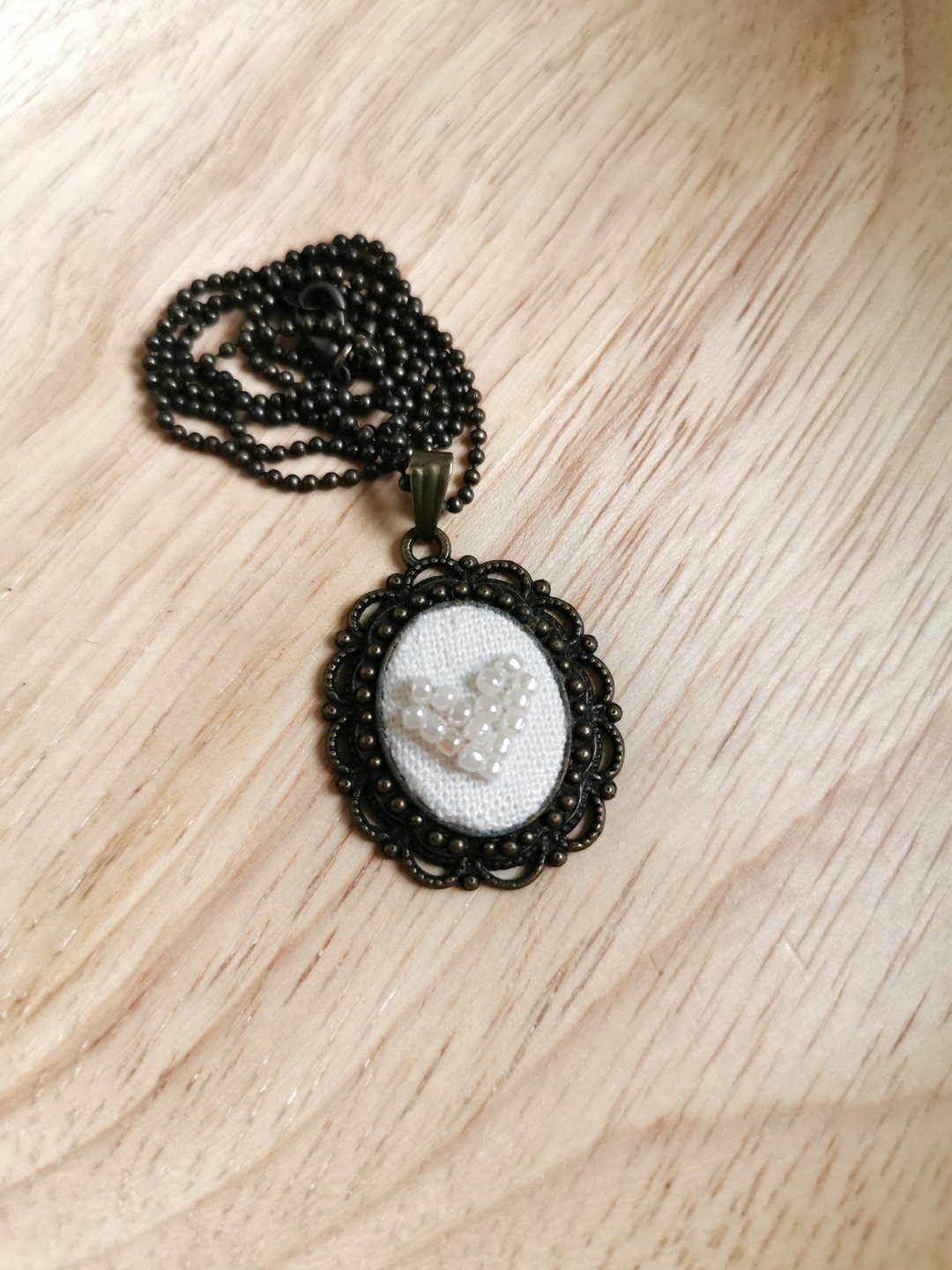 CaCa Crafts | 手工刺绣 珠绣项链【晶莹】 - 项链 - 绣线 多色
