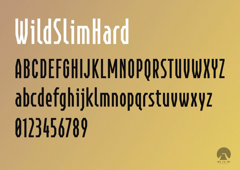 原创英文字体 WildSlim-Hard ( Opentype 格式 ) - 字体设计 - 其他材质 