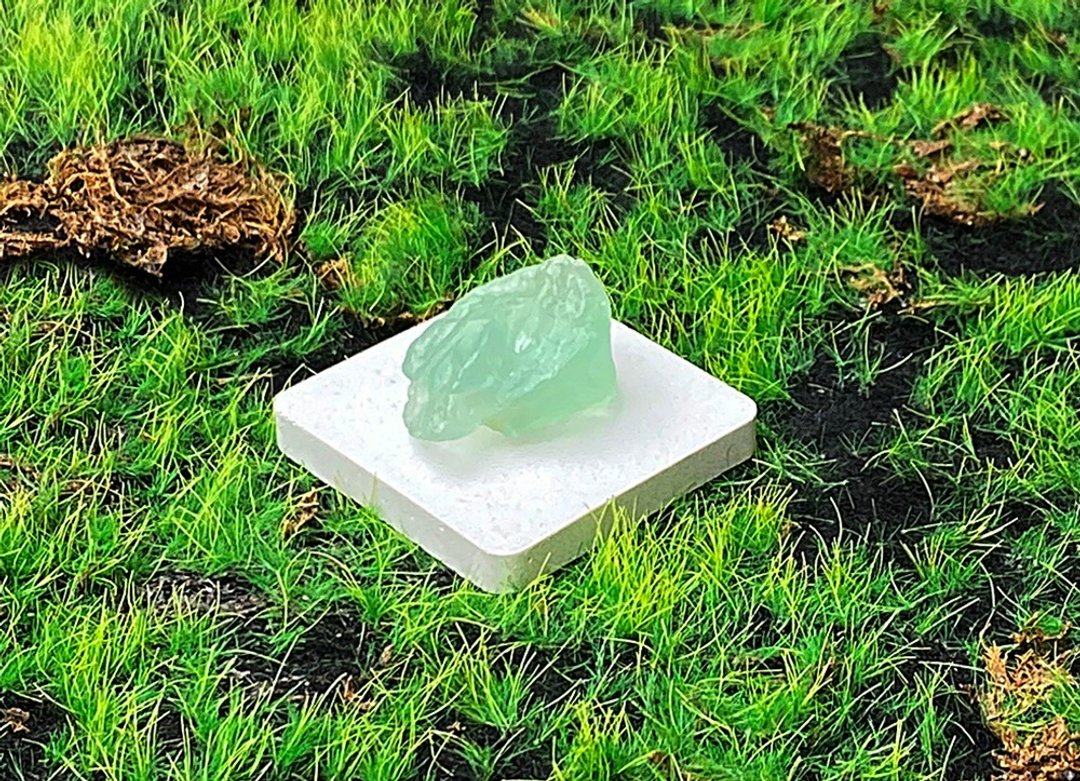 冰透清新薄荷绿萤石原石 稳定情绪 清除负面思绪 快速出货 - 摆饰 - 水晶 绿色