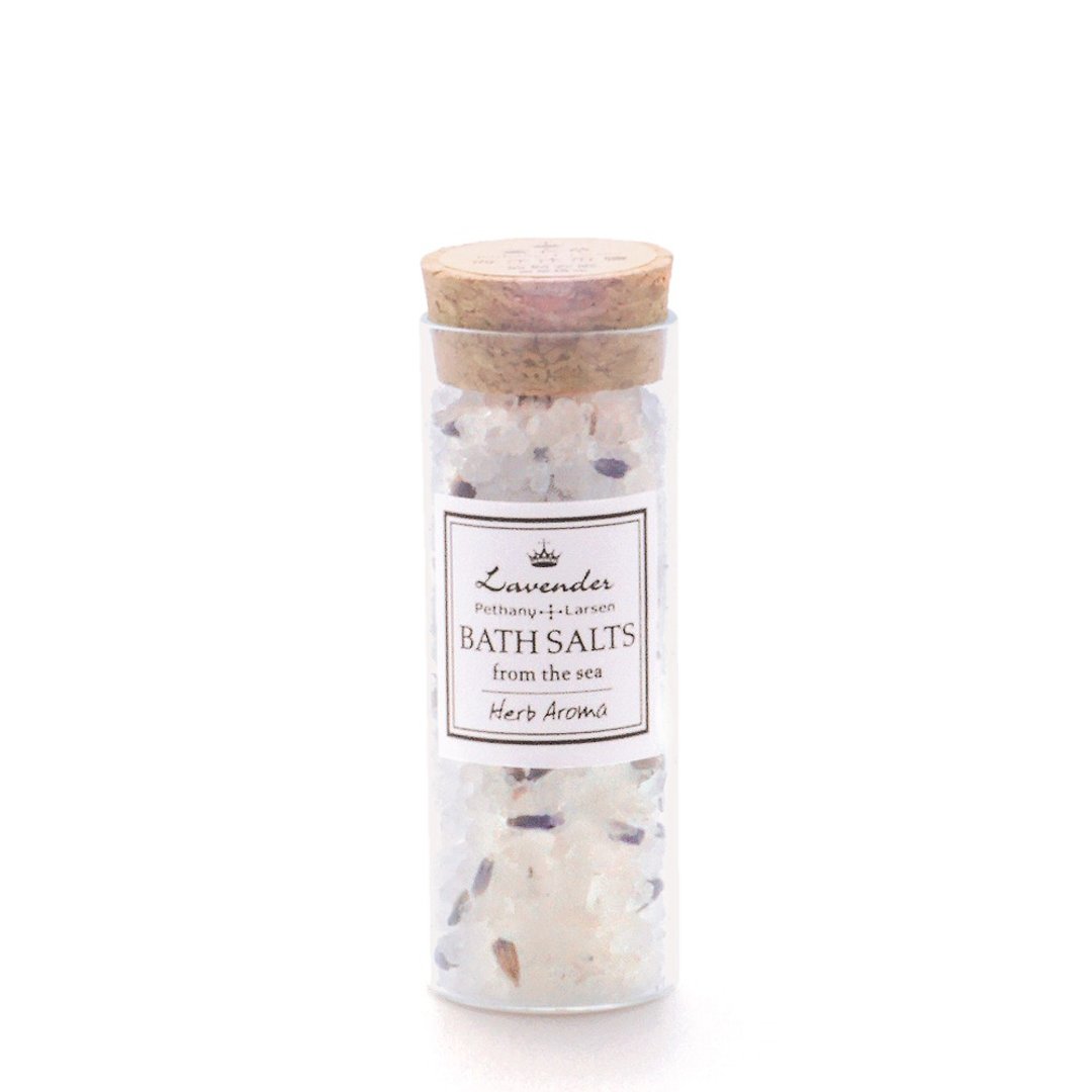 两件组 薰衣草放松安眠 精油调理净肤浴盐40g -Pethany+Larsen - 沐浴用品 - 浓缩/萃取物 白色