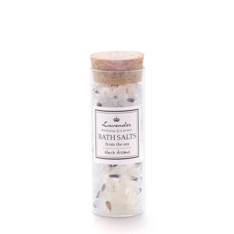 两件组 薰衣草放松安眠 精油调理净肤浴盐40g -Pethany+Larsen - 沐浴用品 - 浓缩/萃取物 白色