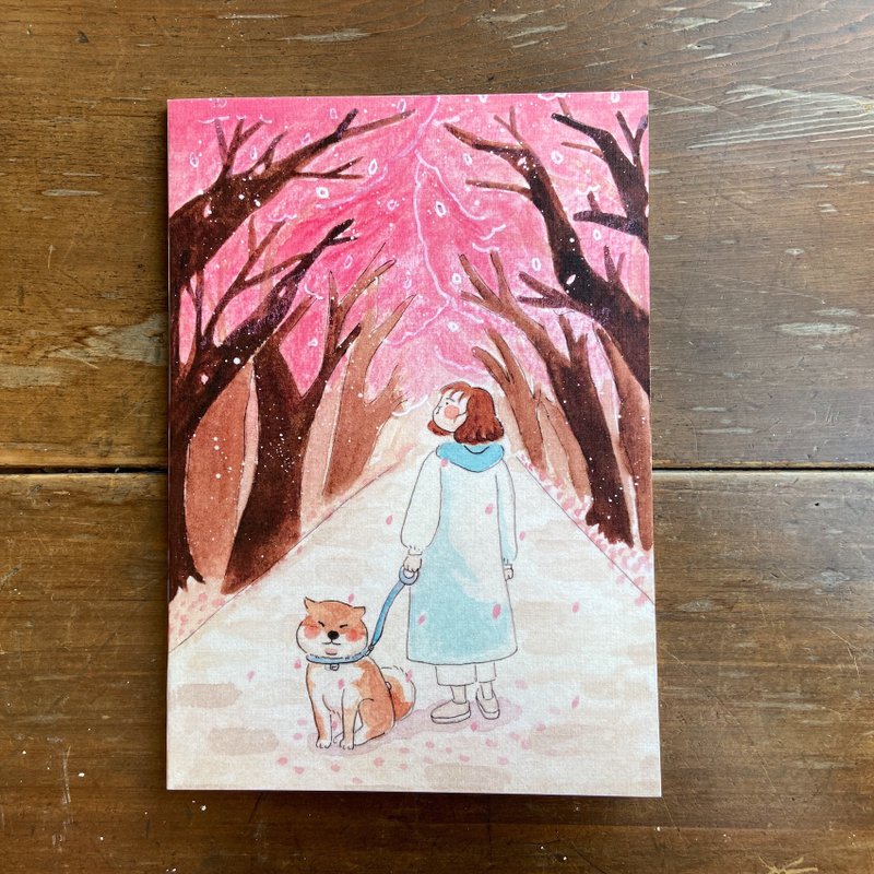 胶装笔记本 | 陪你一起看樱花 - 笔记本/手帐 - 纸 粉红色