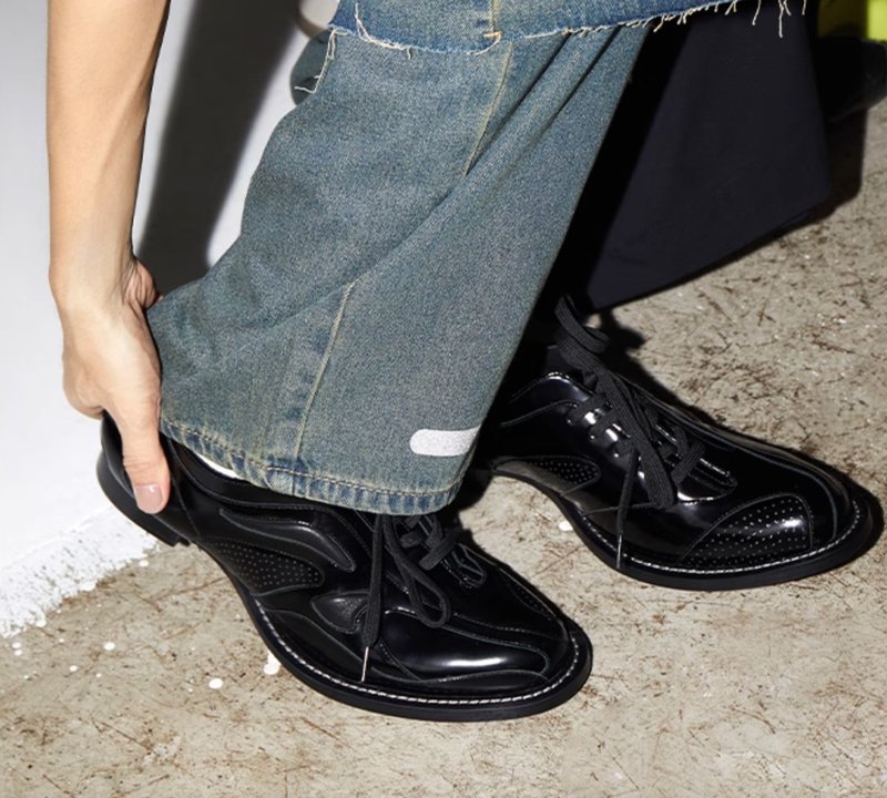 Climbing Derby Shoes 无归属攀登德比鞋 - 男款皮鞋 - 真皮 黑色