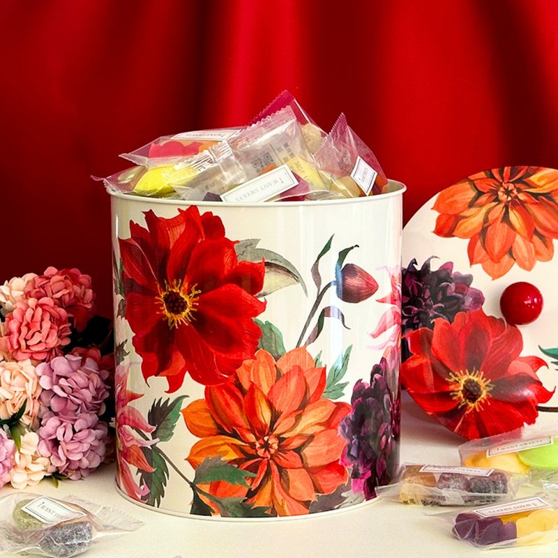 Flowers 花卉糖果圆筒 - 零食/点心 - 其他材质 黑色
