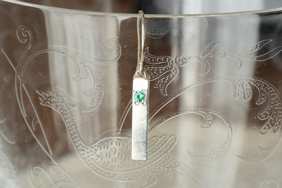 奥贝里斯克 祖母绿 - 耳环/耳夹 - 其他金属 绿色