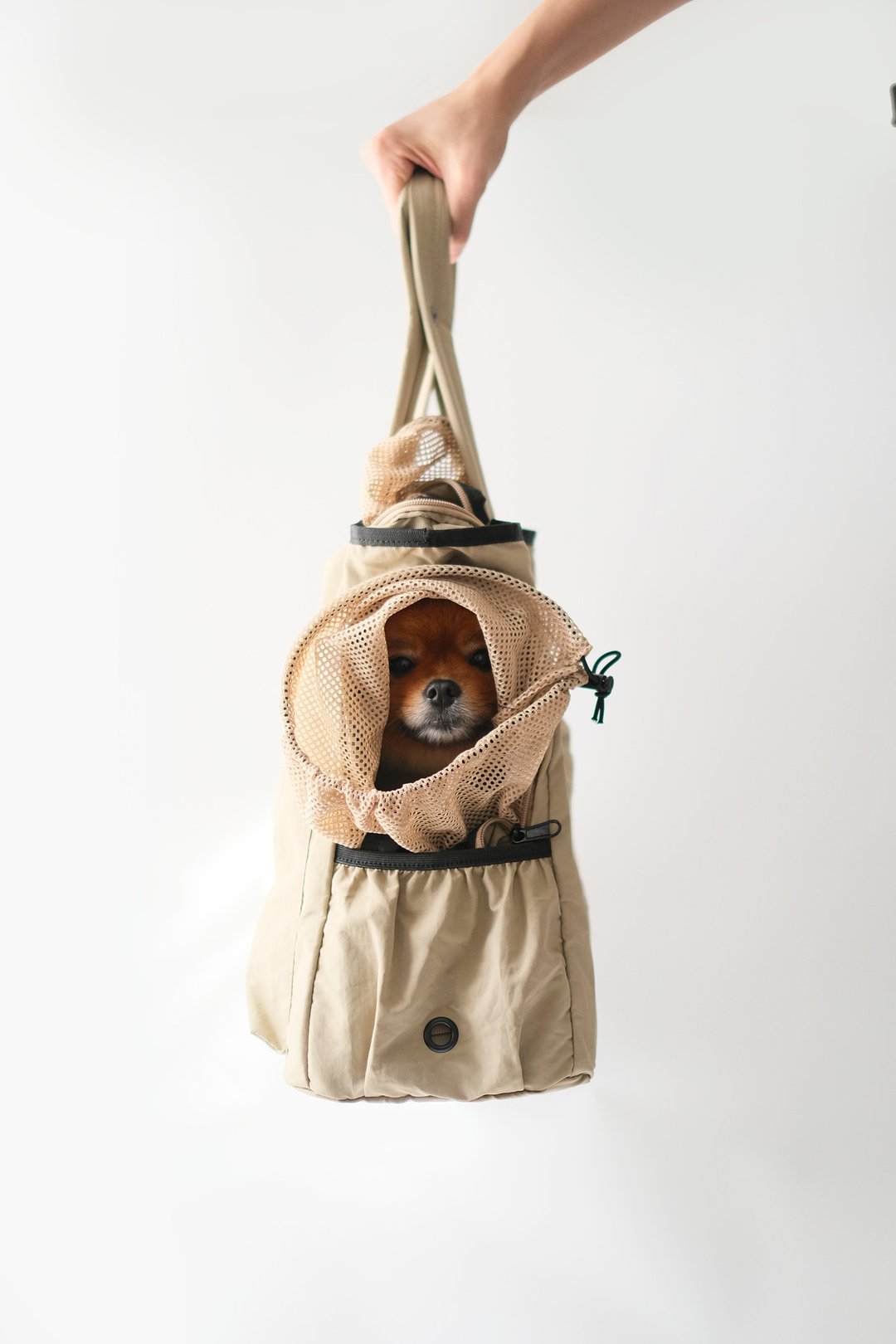 MONGSTER TOTE 3.0 超轻便宠物袋 - 卡其色 - 外出包 - 尼龙 卡其色
