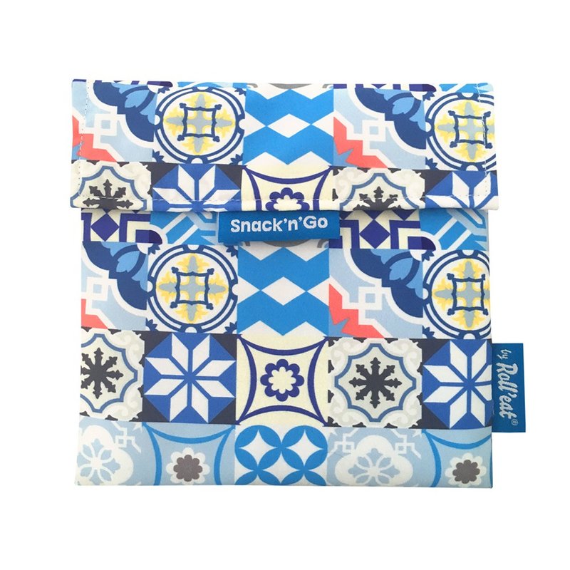 Rolleat 环保食物袋 (拼布蓝色款) - 浅碟/小碟子 - 塑料 蓝色