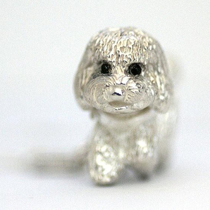 Poodle Charm Pendant - 戒指 - 其他金属 