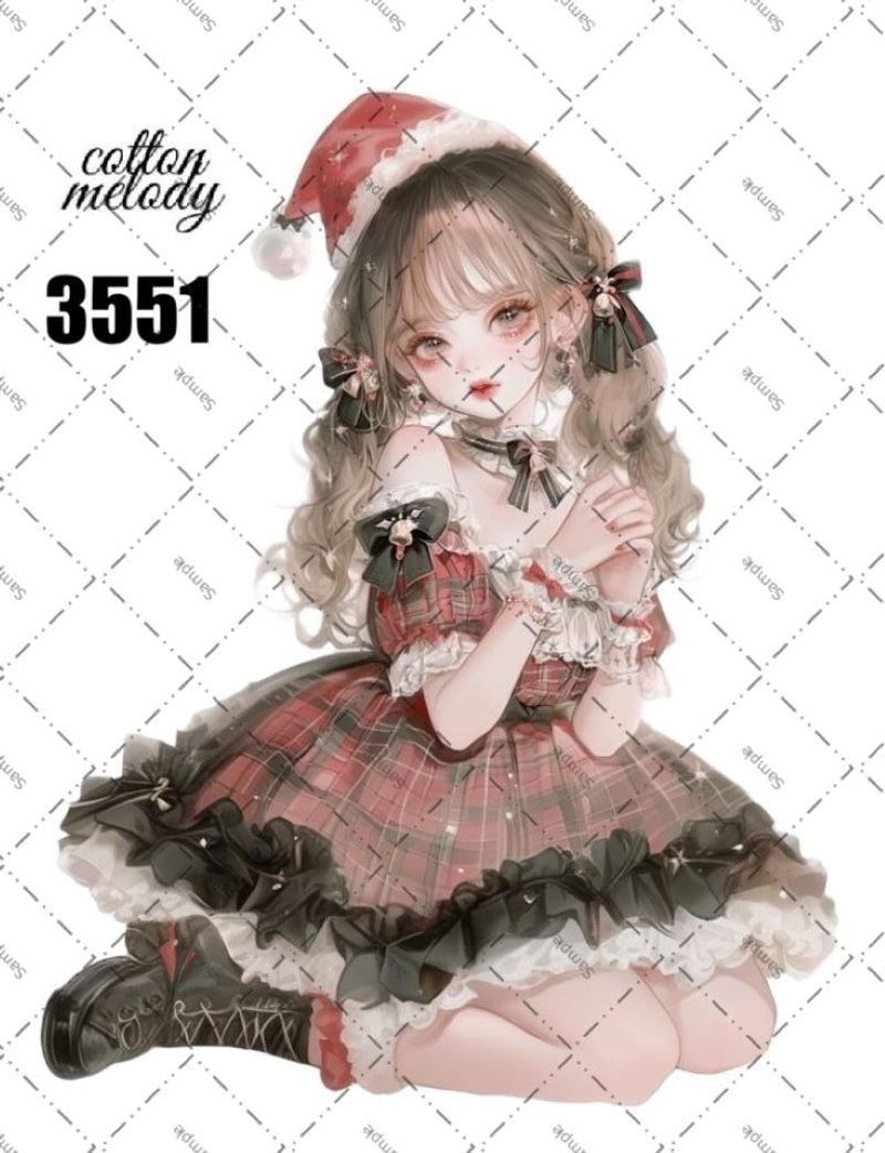 original sticker no.3551 人物贴纸 原创贴纸 原创人物贴纸 装饰贴纸 cotton melody - 贴纸 - 纸 