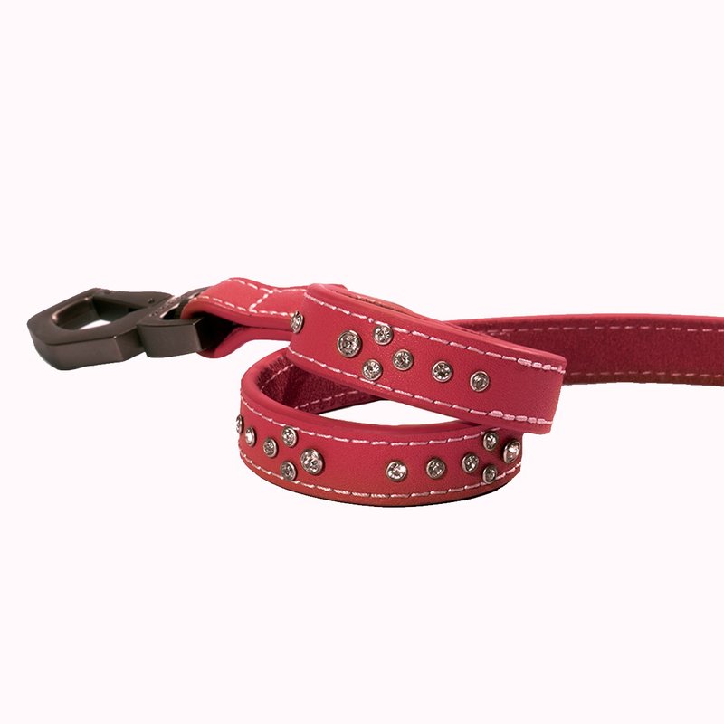 【DOGNESS多尼斯】真皮钻石系列宠物牵引绳(3色) - 项圈/牵绳 - 真皮 多色
