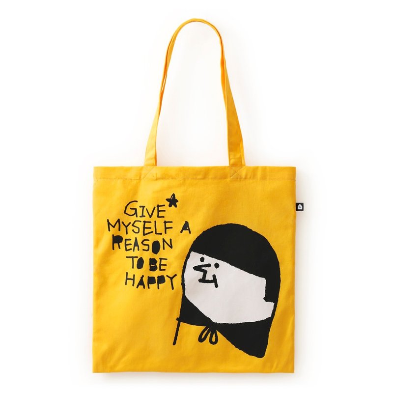 给自己一个快乐的理由。大双耳提袋 / 柔绵感 - 侧背包/斜挎包 - 棉．麻 黄色