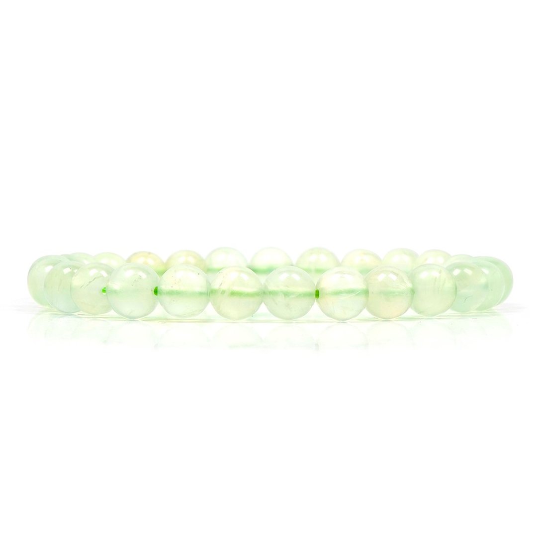 【正佳珠宝】葡萄石 糖果嫩绿 6.8-7.2mm 葡萄石手珠 - 手链/手环 - 半宝石 多色
