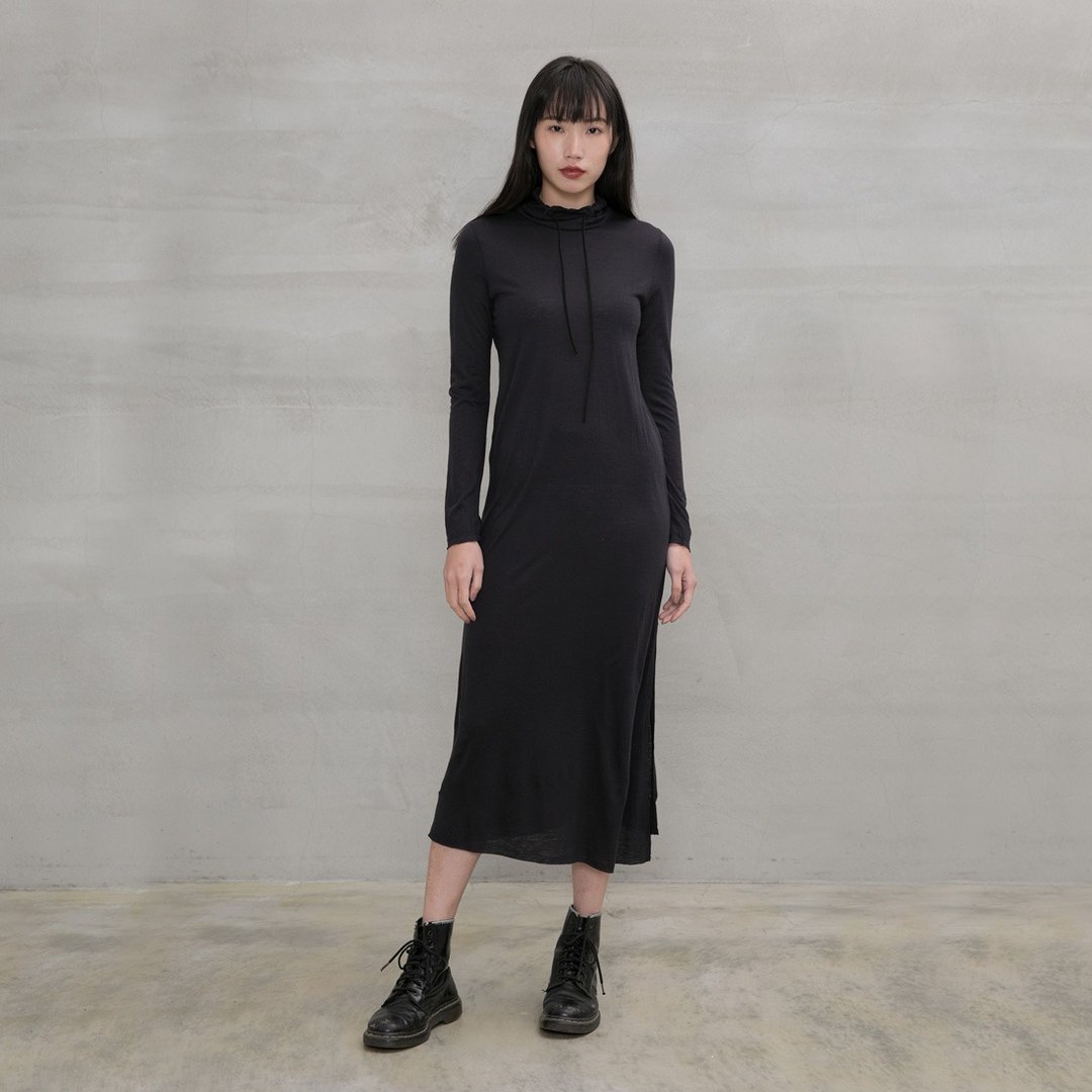 卡莉筒形立领针织洋装 Kali Funnel-neck Midi Dress D165 - 洋装/连衣裙 - 棉 多色