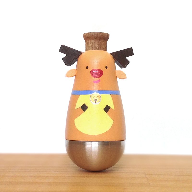 闻森笛 – 圣诞节红鼻驯鹿 卡祖笛 KAZOO 公仔 - 吉他/乐器 - 木头 卡其色