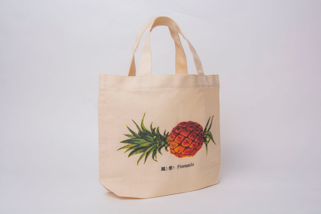 饮料提袋/小提袋 - 凤梨 Pineapple - 手提包/手提袋 - 棉 卡其色