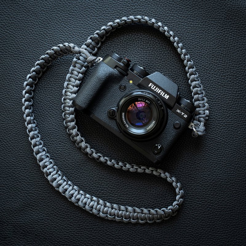 手工编织尼龙绳相机带 银灰 CSN2 - 相机包/相机袋 - 尼龙 