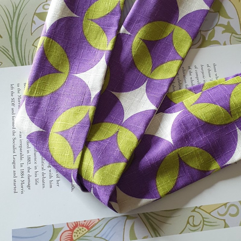 星形普普风 软管发带 / 细版 - 发带/发箍 - 棉．麻 紫色