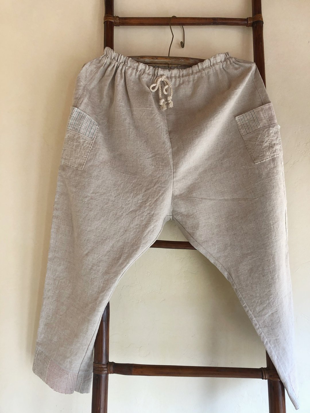 Loose hemp pants PN - 女装长裤 - 棉．麻 
