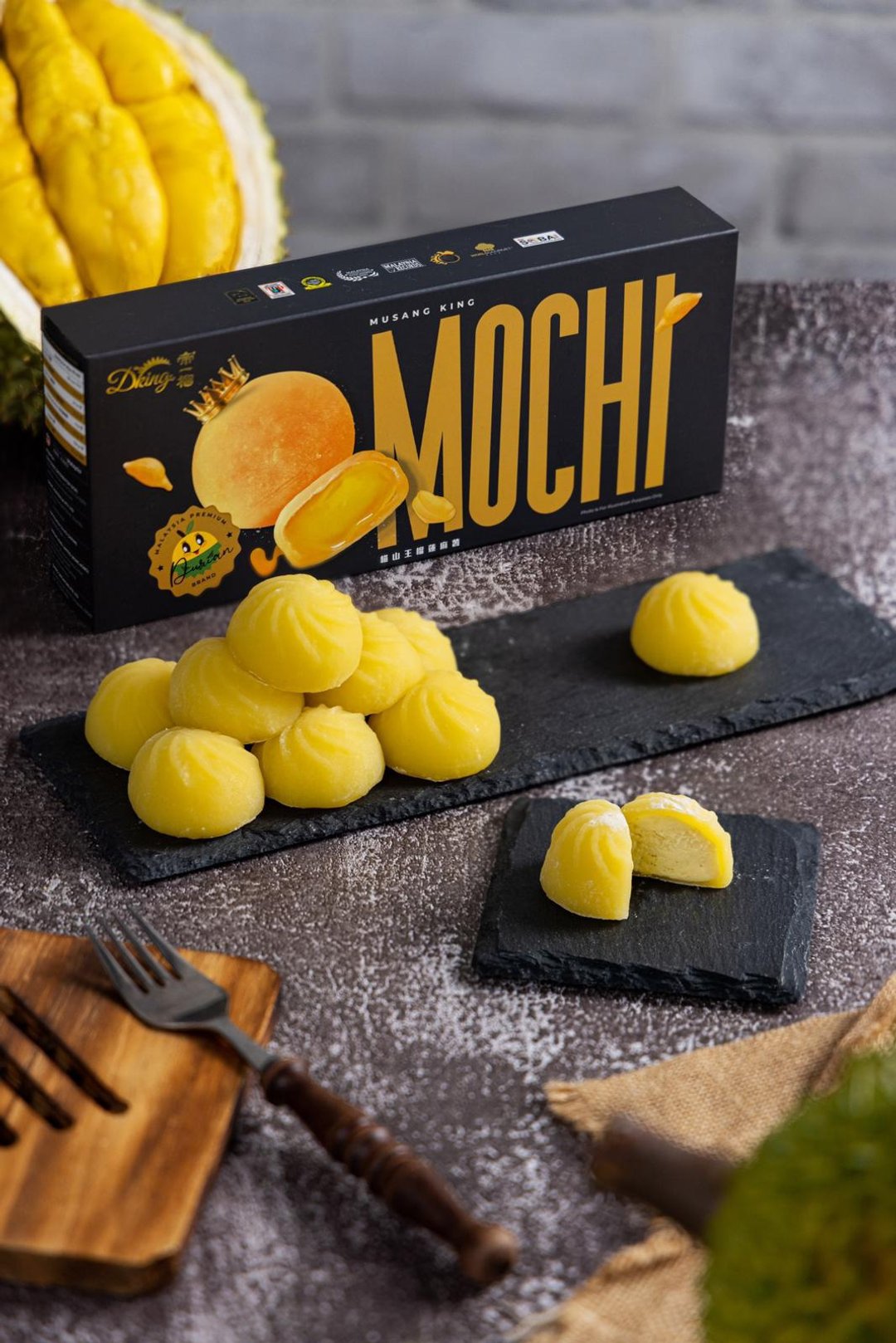 帝一榴 - 猫山皇榴槤 MOCHI - 10 粒装 - 1 盒 - 蛋糕/甜点 - 其他材质 多色