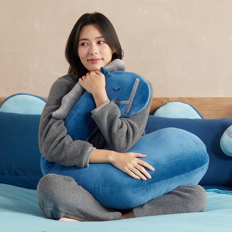 冰岛马多功能抱枕-普鲁士蓝 - 枕头/抱枕 - 棉．麻 蓝色