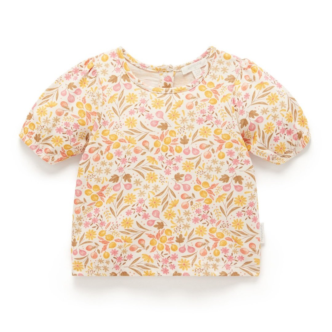 澳洲Purebaby有机棉女童装上衣12M-4T 花卉印花 - 童装上衣 - 棉 