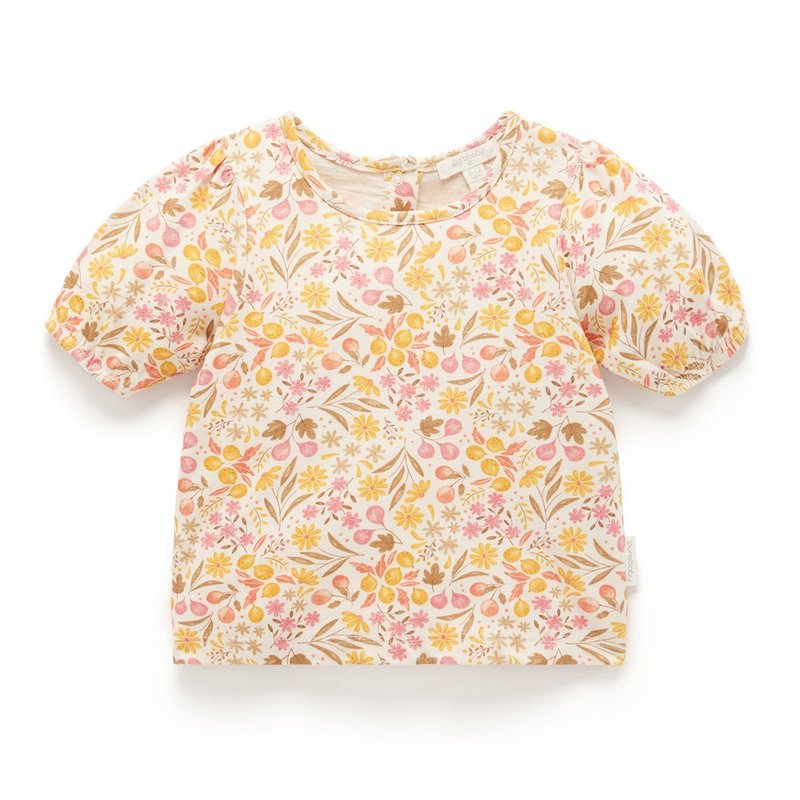 澳洲Purebaby有机棉女童装上衣12M-4T 花卉印花 - 童装上衣 - 棉．麻 