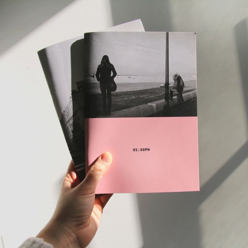 敲敲-Second-Mansion-A5星球条纹笔记本-5pm,PLD63931 - 笔记本/手帐 - 纸 粉红色