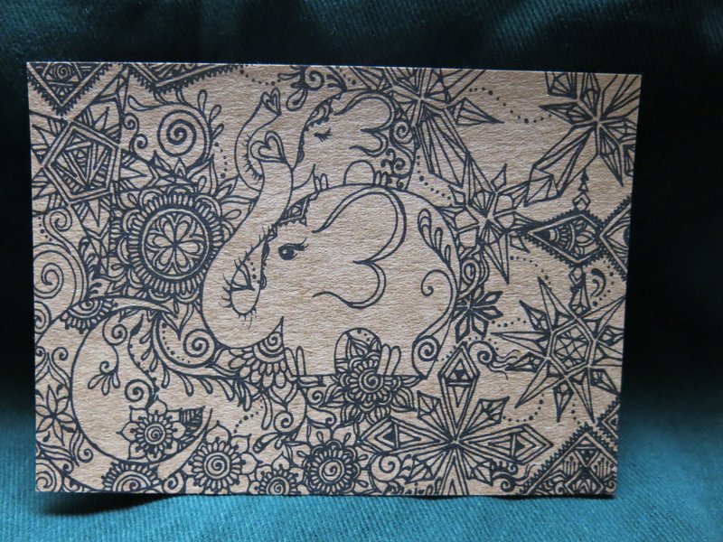 每一个人都是独一无二 - 卡片/明信片 - 纸 卡其色