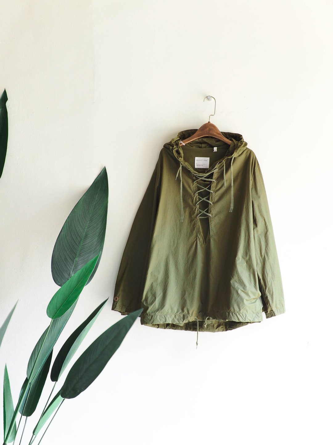 奥地利户外连帽防风防寒外套 Helmut Lang ss1998 anorak parka - 男装上衣/T 恤 - 棉 绿色