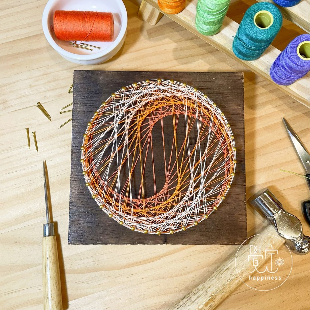 Stringart 艺术作品 - 摆饰 - 其他材质 多色