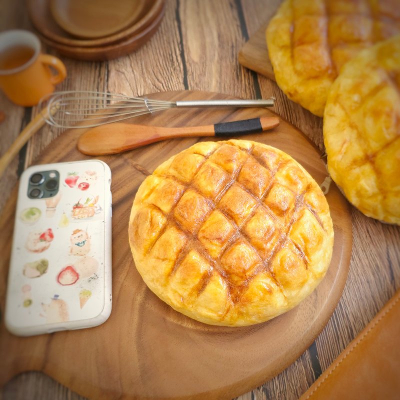 拟真羊毛毡菠萝面包-中斜背包 - 侧背包/斜挎包 - 羊毛 咖啡色