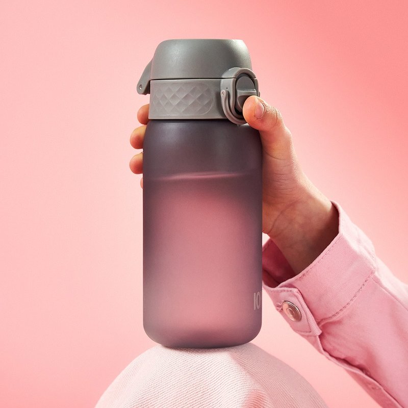 ION8 Small 运动休闲水壶 I8RF350 / 素面款 (收纳扣环) 350ml - 水瓶/水壶 - 塑料 灰色