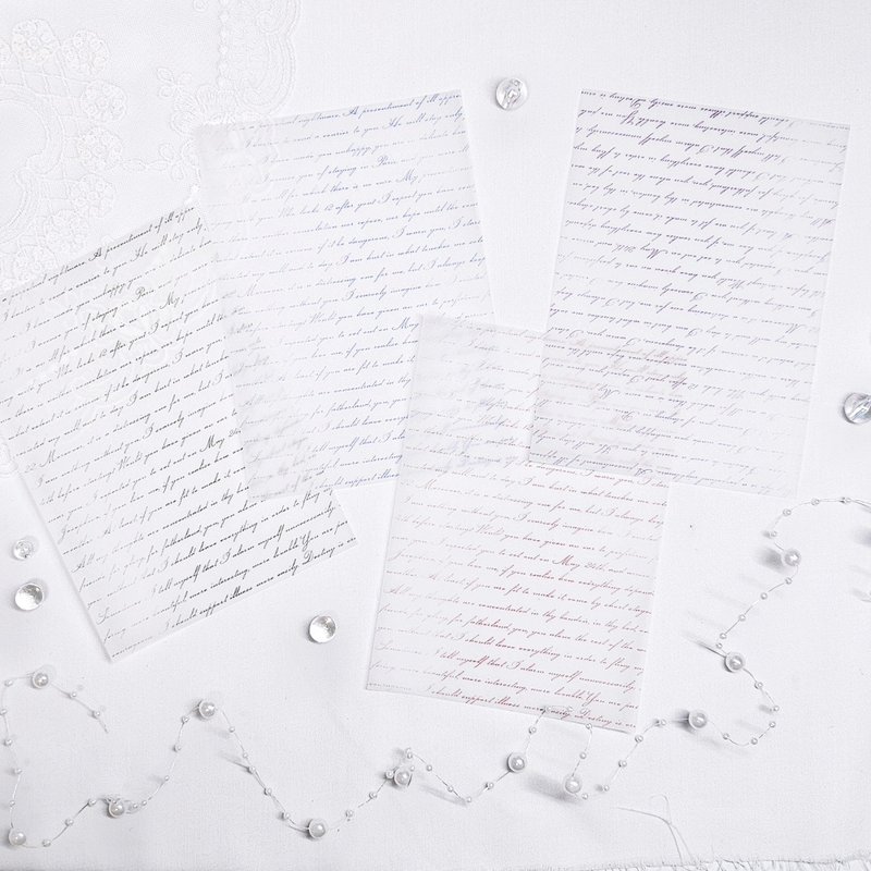 描图纸刻字包 - 贴纸 - 纸 