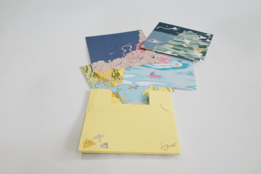 小琉球插画明信片套组 8入 可指定款式 - 卡片/明信片 - 纸 