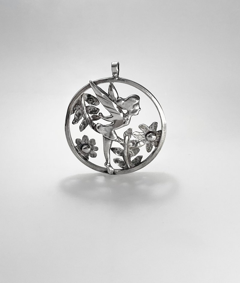 小精灵花园丨925纯银坠 - 项链 - 纯银 灰色