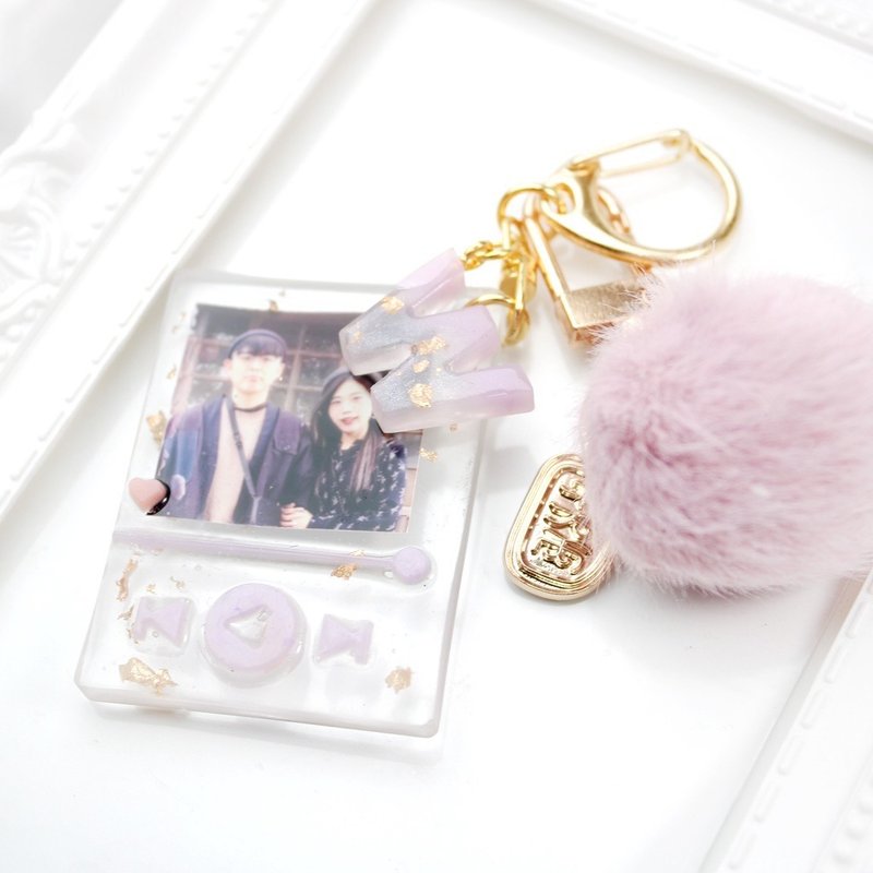 【定制化】迷你回忆播放机相片吊饰定制钥匙扣 - 钥匙链/钥匙包 - 树脂 透明