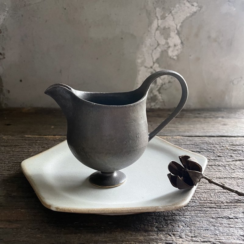 鸟型高脚容器 - 调味罐/酱料瓶 - 陶 黑色