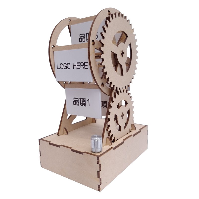 【自主创作】DIY 木制 摆摊/开店 照片/招牌摩天轮 含税附发票 - 木工/竹艺/纸艺 - 木头 咖啡色