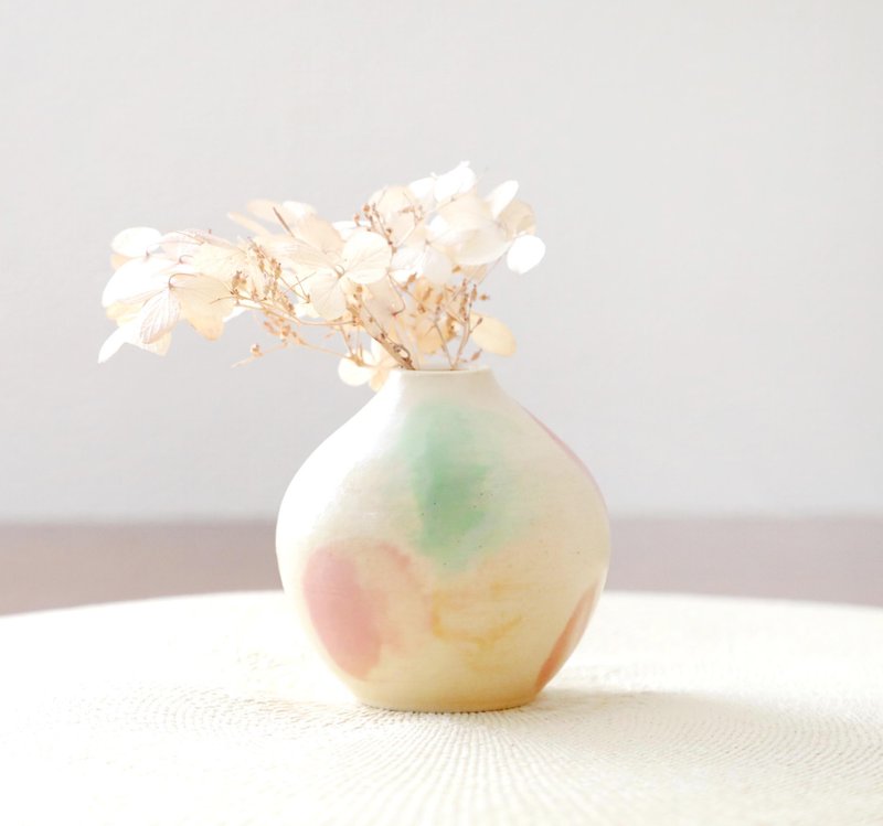 春色笔触花瓶2 - 花瓶/陶器 - 陶 粉红色