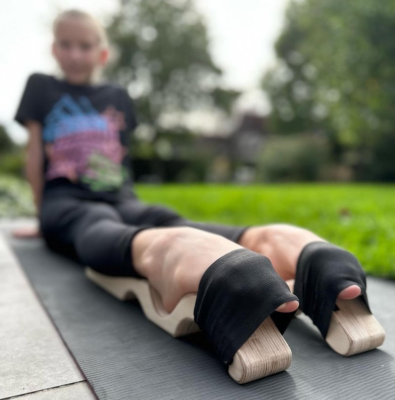 脚担架, 芭蕾舞者礼物, 健身器材, 芭蕾脚担架 - 运动配件 - 木头 透明