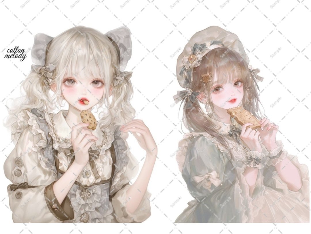 [限定] 原创贴纸编号SB10 // 与 nene Patisserie Melody 合作角色贴纸 cottonmelody - 贴纸 - 纸 