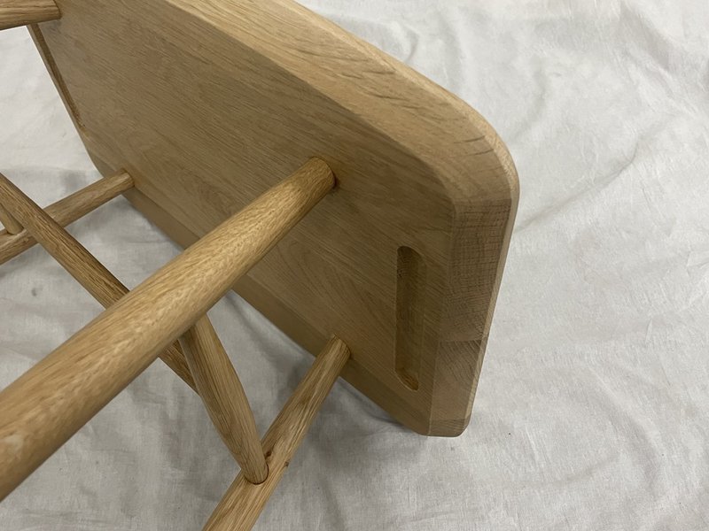 OAK 白橡木椭圆桌椅  茶几 边桌 - 餐桌/书桌 - 木头 卡其色