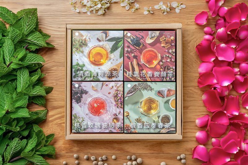 #圣诞礼盒#交换礼物#茶韵时光荟四入组 - 茶 - 纸 多色