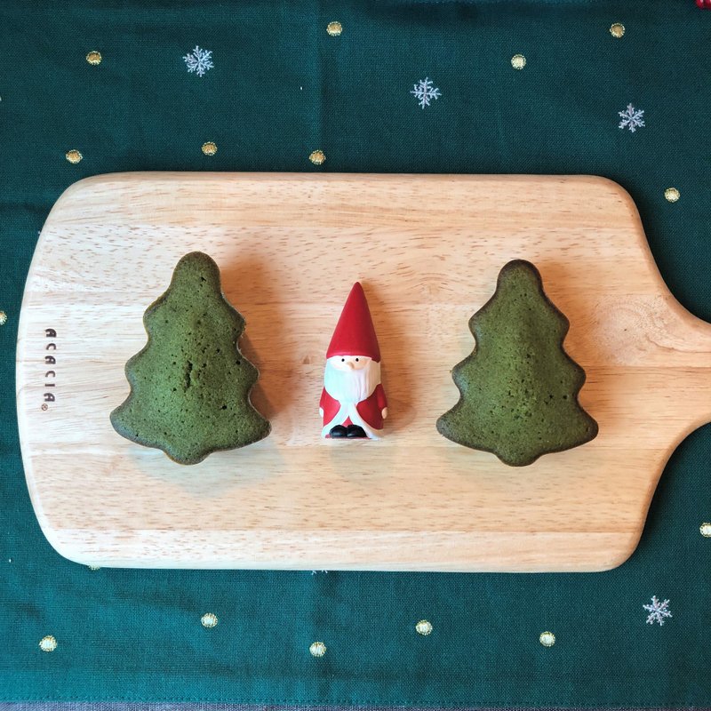 。塔比手作。圣诞树抹茶费南雪 -６颗树 - 蛋糕/甜点 - 新鲜食材 绿色