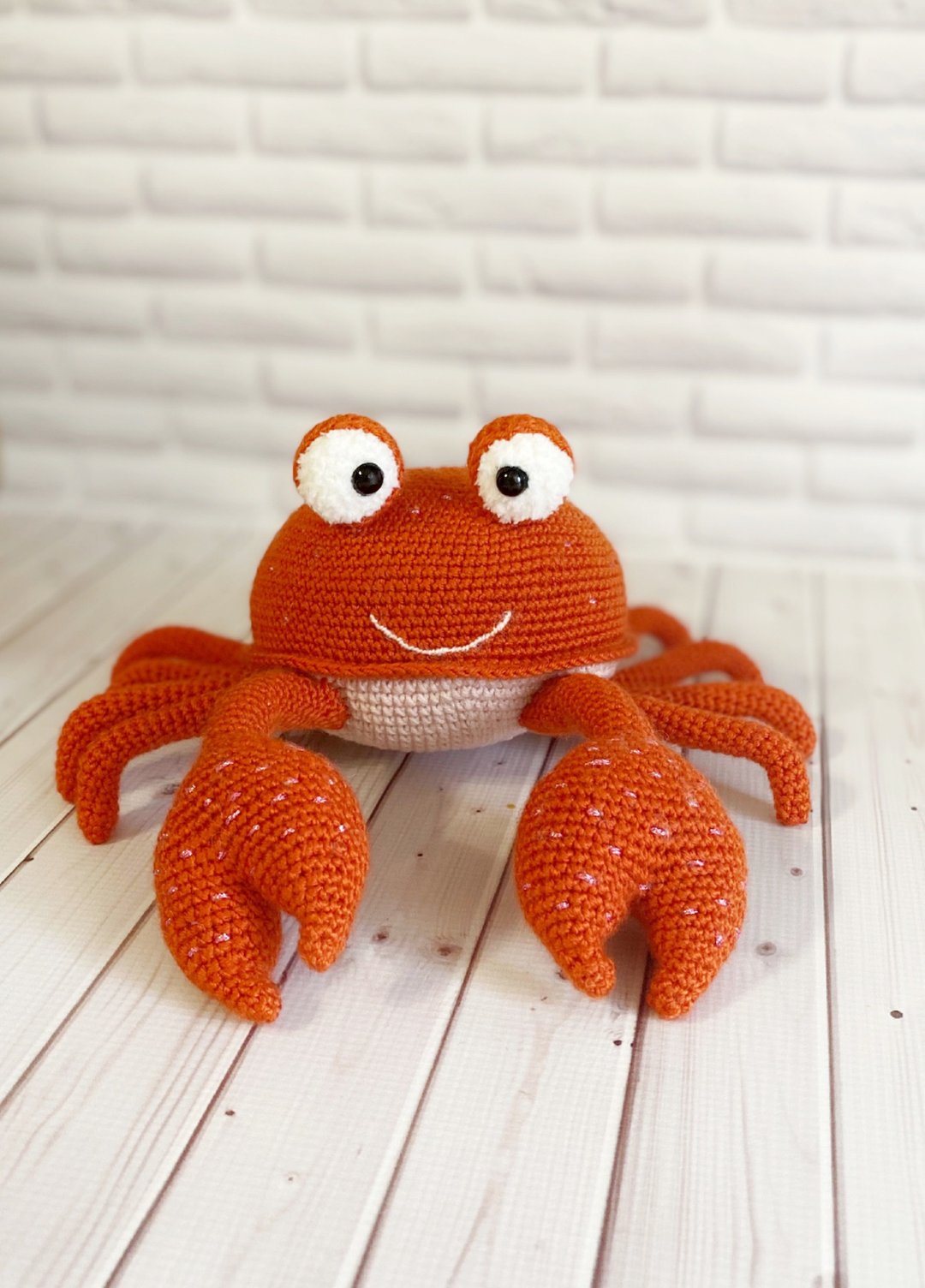 Crochet crab pattern, Amigurumi crochet toy pattern, Digital PDF pattern - 手工艺教程/工具书 - 其他材质 
