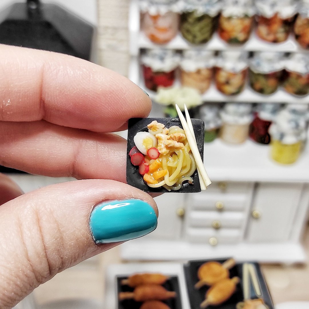 Japanase ramen, Japanese food, Realistic miniature, mini food, 1 12 scale - 玩偶/公仔 - 粘土 