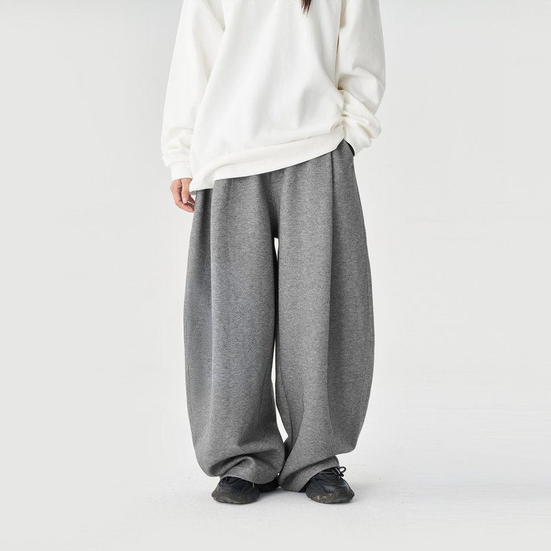 TopBasics 三口袋宽松卫裤 - 男士长裤 - 棉．麻 灰色